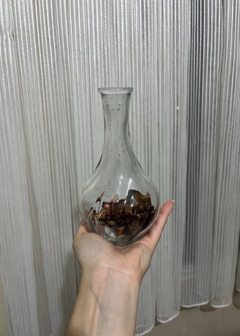 Bej ve Gri Cam Vazo - Görsel 4