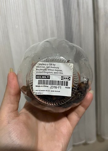 Bej ve Gri Cam Vazo - Görsel 2