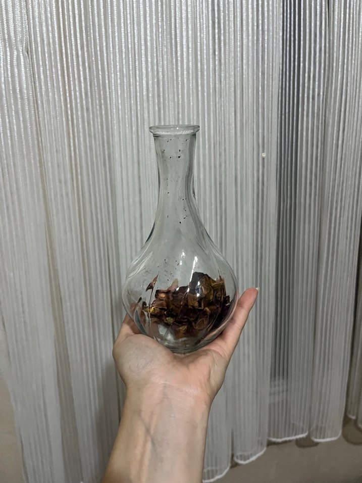 Bej ve Gri Cam Vazo - Görsel 4