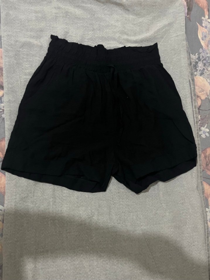 Düğmeli Gri Hamile Midi Şort - Görsel 3