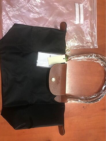 siyah kahverengi saplı M size longchamp