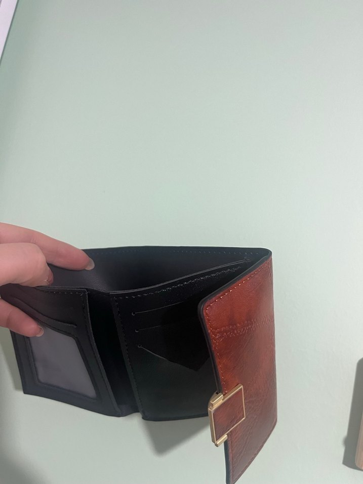 Parlak Kahverengi unisex Cüzdan - Görsel 3