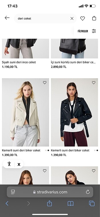 m Beden siyah Renk Stradivarius Deri Biker Ceket