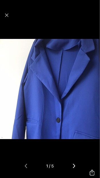 defacto blazer ceket saks mavisi