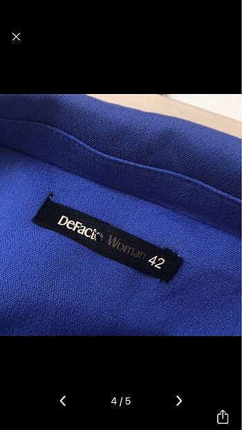 Defacto defacto blazer ceket saks mavisi
