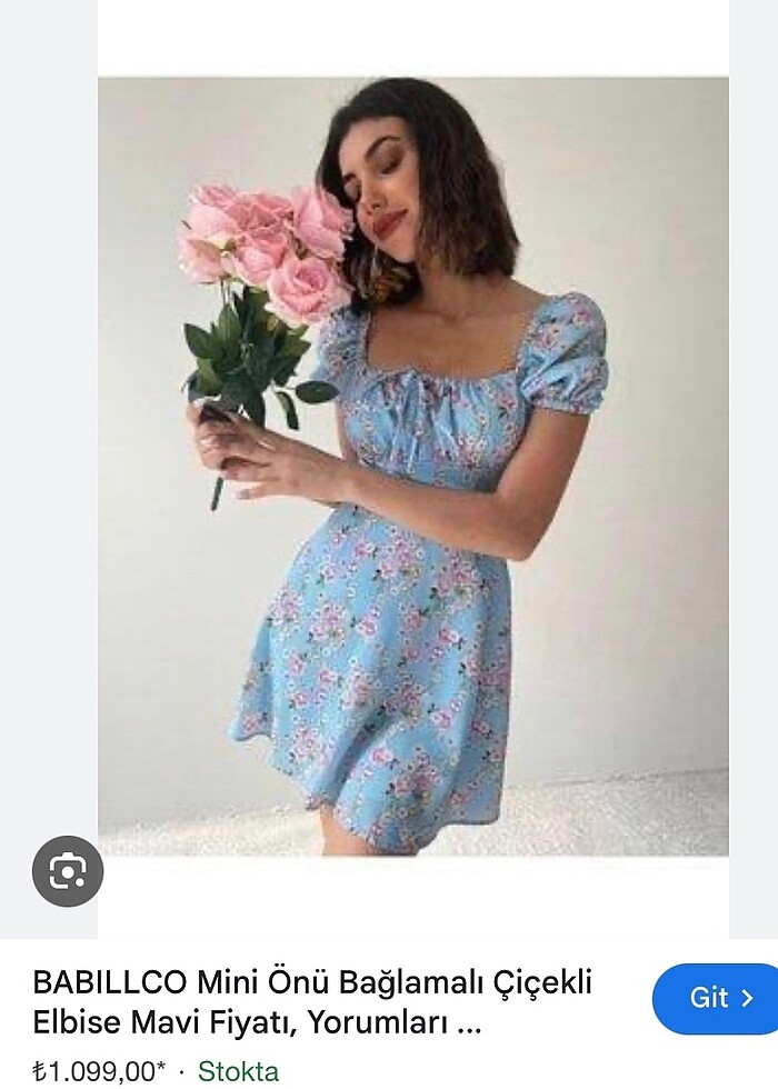 Mini Çiçekli elbise - Görsel 4