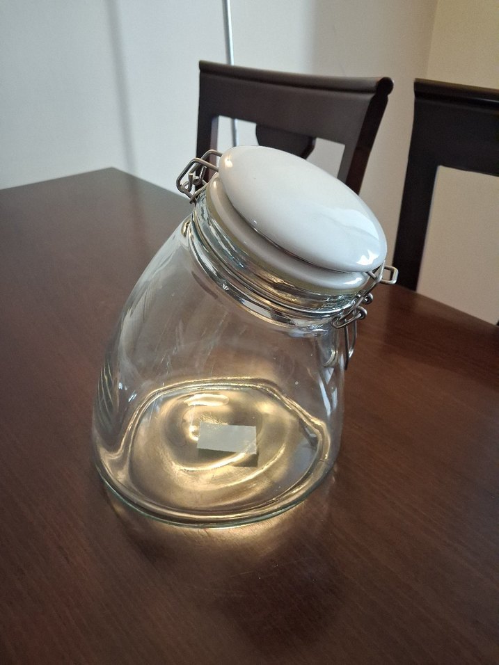 Beyaz Kapaklı Cam İthal 3'lü Saklama Kavanozları - Görsel 3