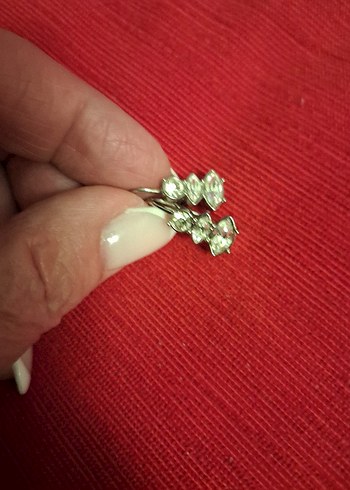 Yurt dışından alınma Zirkon taşlı Vintage Küpe - Görsel 2