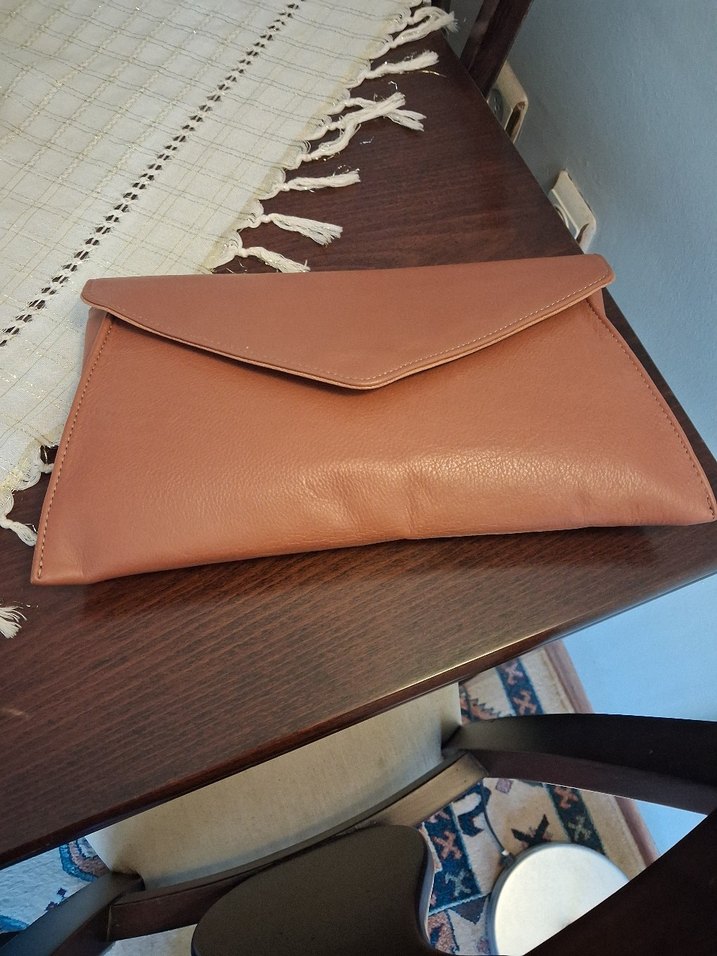 Taba Hakiki Deri Kadın Clutch (Portföy Çanta) - Görsel 3