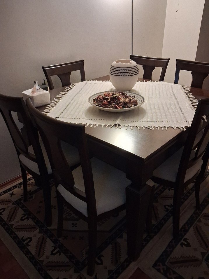 Özel yaptırılmış maun konsol / büfe,masa sandalye takımı - Görsel 4