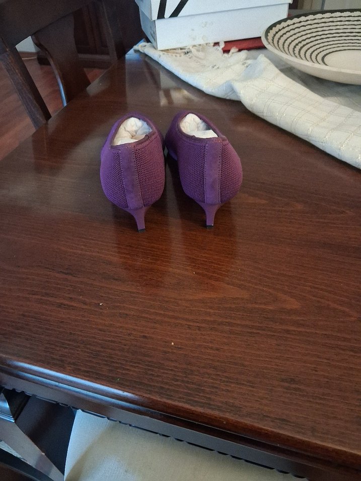 Mor Topuklu kumaş Kadın Günlük 39 numara Stradivarius Ayakkabı - Görsel 5