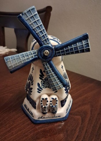 Orijinal Hollanda'dan alınmış Yel Değirmeni 16cm boyunda. - Görsel 2