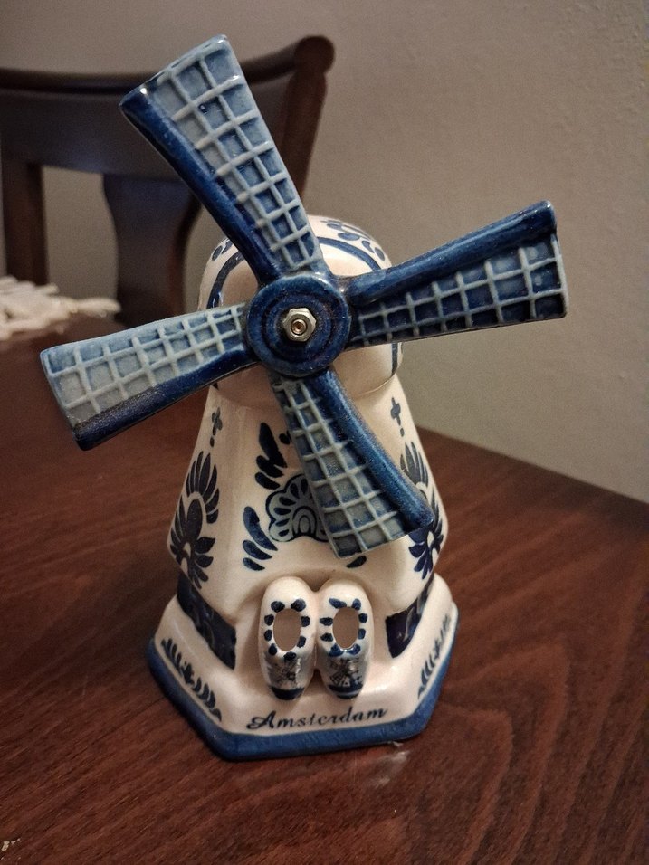 Orijinal Hollanda'dan alınmış Yel Değirmeni 16cm boyunda. - Görsel 2
