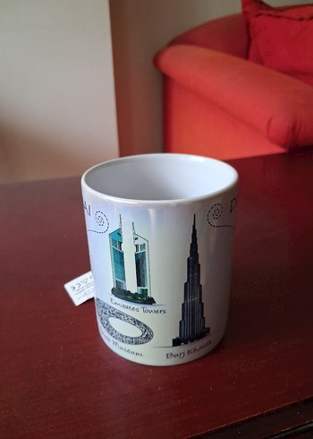 Dubai Temalı,Dubai'den alınmış,etiketli, Renkli Porselen Kupa - Görsel 3