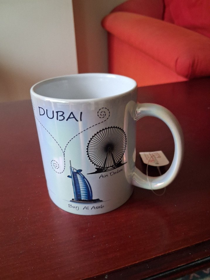 Dubai Temalı,Dubai'den alınmış,etiketli, Renkli Porselen Kupa - Görsel 2