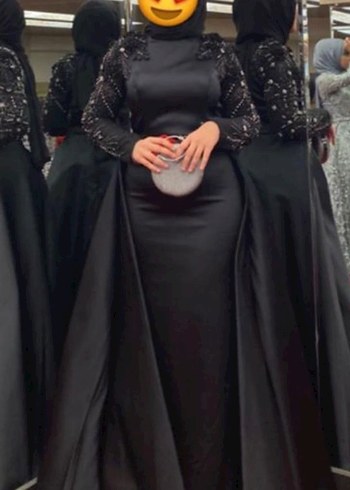 Diğer Pelerinli siyah abiye