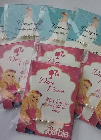  Barbie İncili Bileklik Kartı 