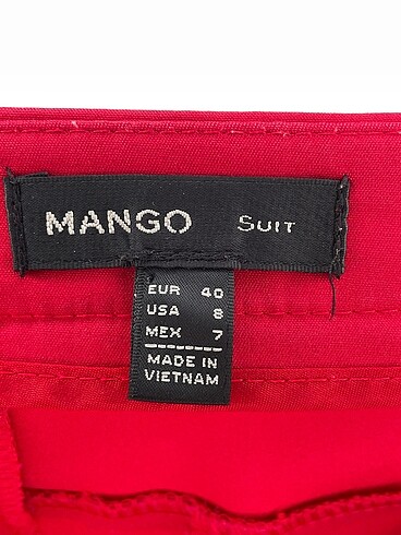 40 Beden kırmızı Renk Mango Kumaş Pantolon %70 İndirimli.