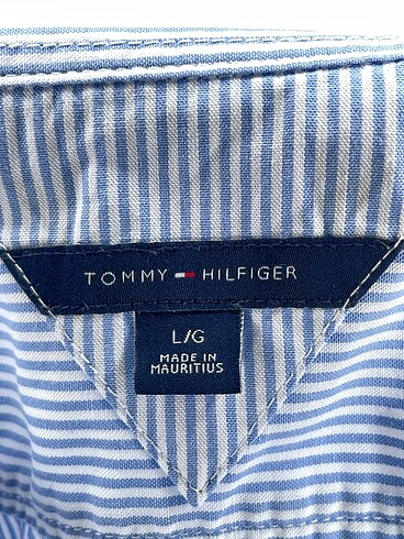 l Beden mavi Renk Tommy Hilfiger Gömlek %70 İndirimli.