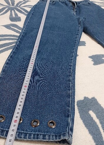 Likralı Mom Jean Kot Pantolon - Görsel 5