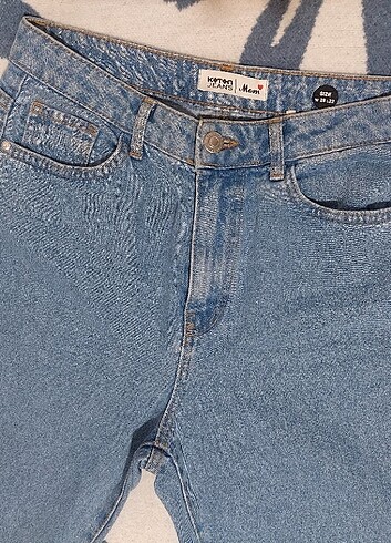 KOTON Mom Jean Kot Pantolon Yüksek Bel - Görsel 6