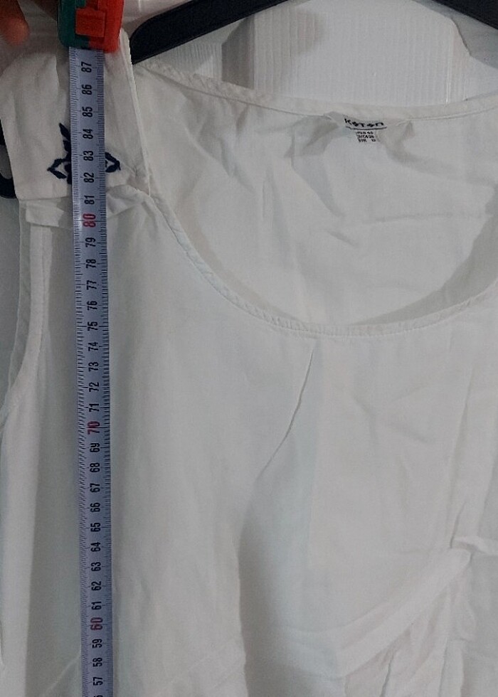 KOTON Kolsuz Bisiklet Yaka Elbise - Görsel 2