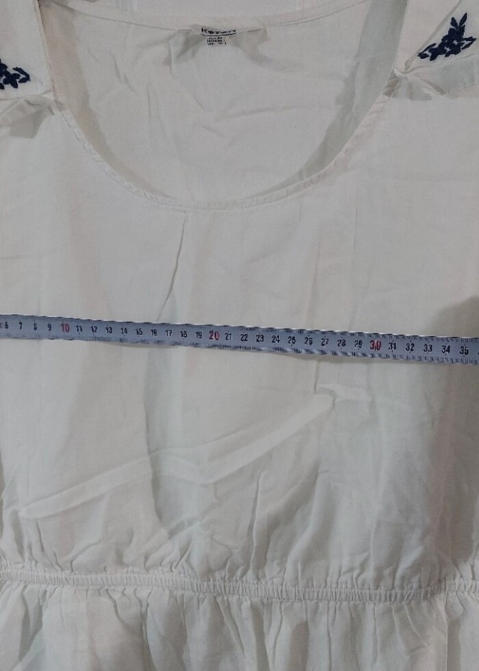 KOTON Kolsuz Bisiklet Yaka Elbise - Görsel 4