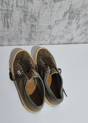 SUPERGA Haki Kadın Sneakers Spor Ayakkabı - Görsel 3