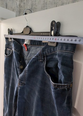 Erkek Lacivert Midi Denim Pantolon - Görsel 5