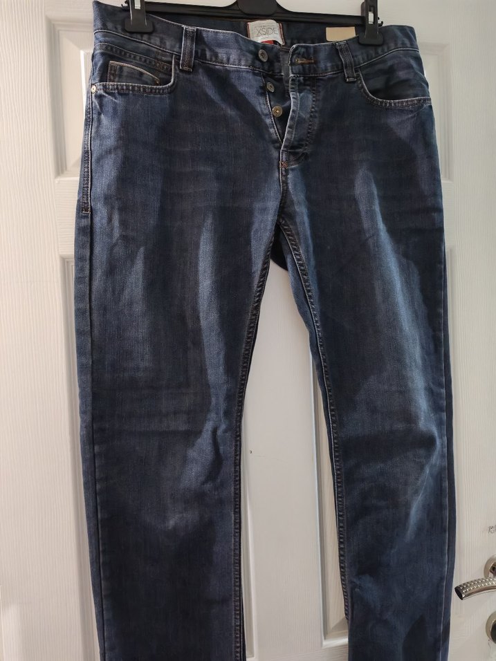 Erkek Lacivert Midi Denim Pantolon - Görsel 2
