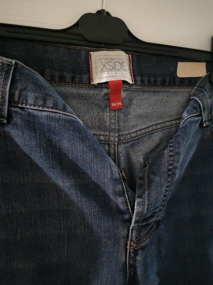 Erkek Lacivert Midi Denim Pantolon - Görsel 3