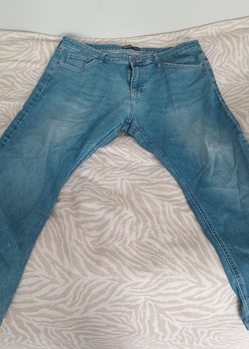 Mavi Midi Boy Salaş Denim erkek Kot Pantolon - Görsel 2