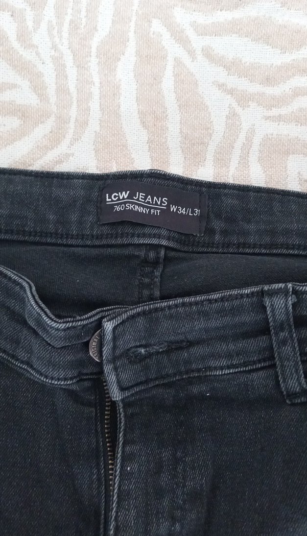 siyah Erkek Denim Jean Pantolon - Görsel 4