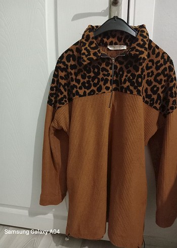 Kadın Kahverengi Leopar Desenli Triko Kazak - Görsel 3