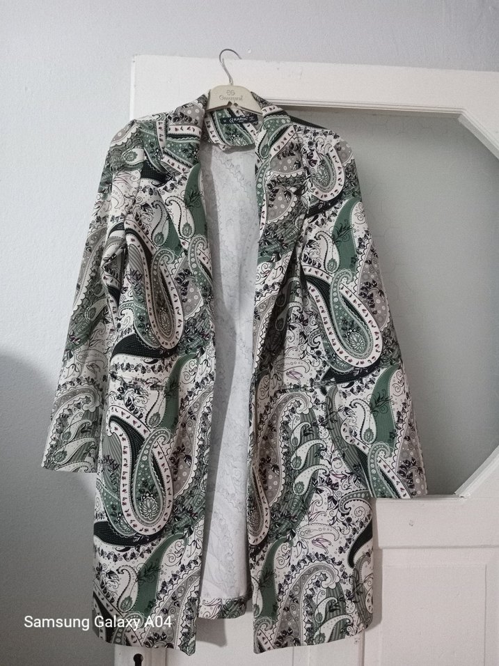 Uzun Yılan Desenli Kadın ceket - Görsel 2