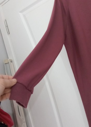 Bordo Uzun Kollu Salaş Kadın Tunik - Görsel 3