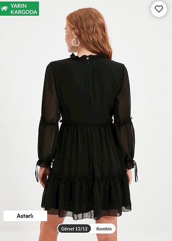 Trendyol milla siya kısa elbise - Görsel 2