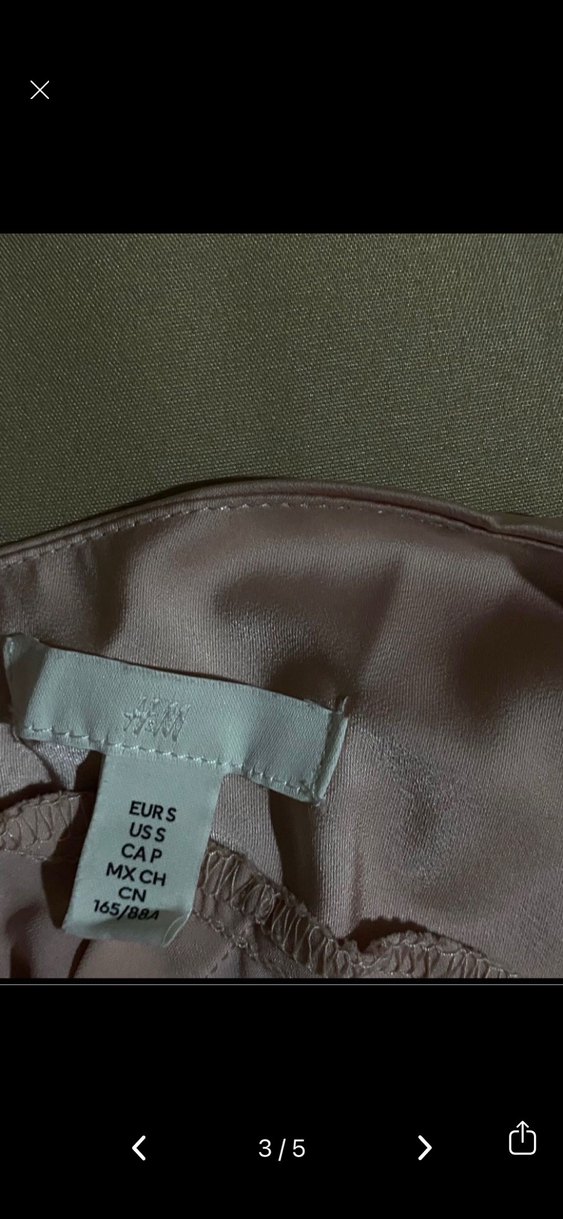 Hm marka orjinal boyundan bağlamalı sırt dekolteli saten elbise - Görsel 3