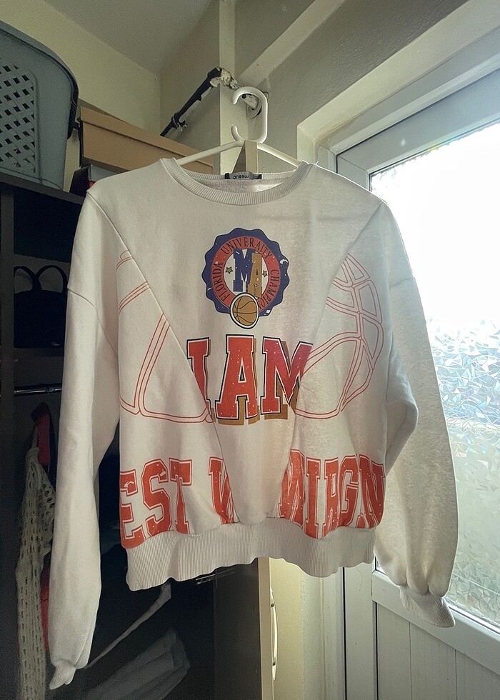 Beyaz sweat - Görsel 2