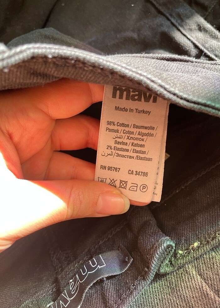 Mavi siyah pantolon - Görsel 3