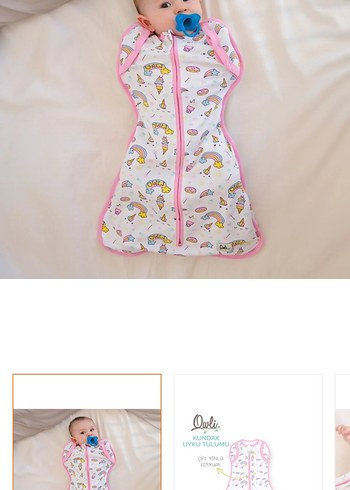 Owli Kız Bebek Fermuarlı Uyku Tulumu