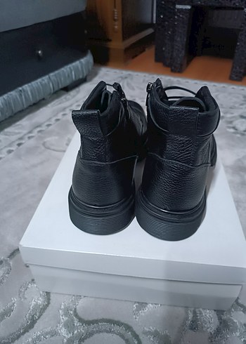 Siyah Erkek Deri Bot - Görsel 5