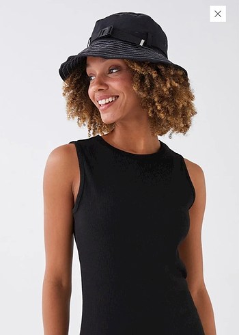 Siyah Midi Kolsuz Casual Elbise - Görsel 3