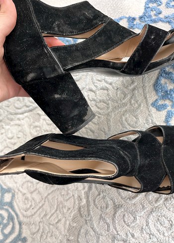 Siyah Topuklu Kadın Ayakkabı - Görsel 2