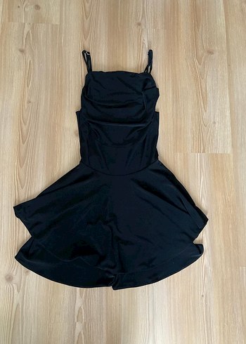 Siyah mini Elbise - Görsel 3