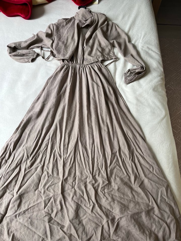 Bej  Elbise - Görsel 4