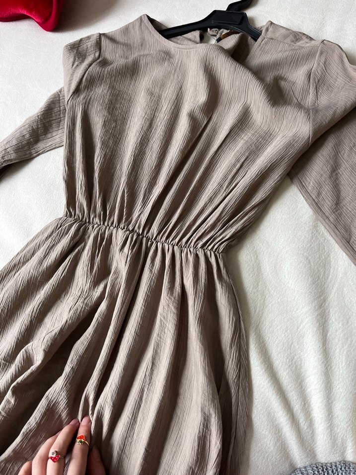 Bej  Elbise - Görsel 3