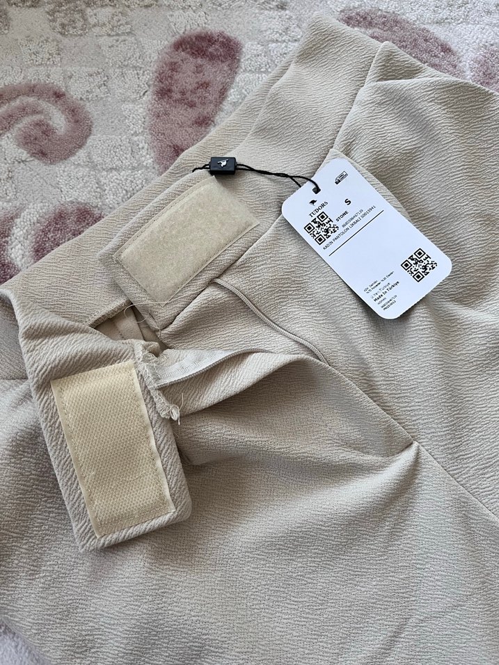 Bej Kadın Kumaş Pantolon - Görsel 3