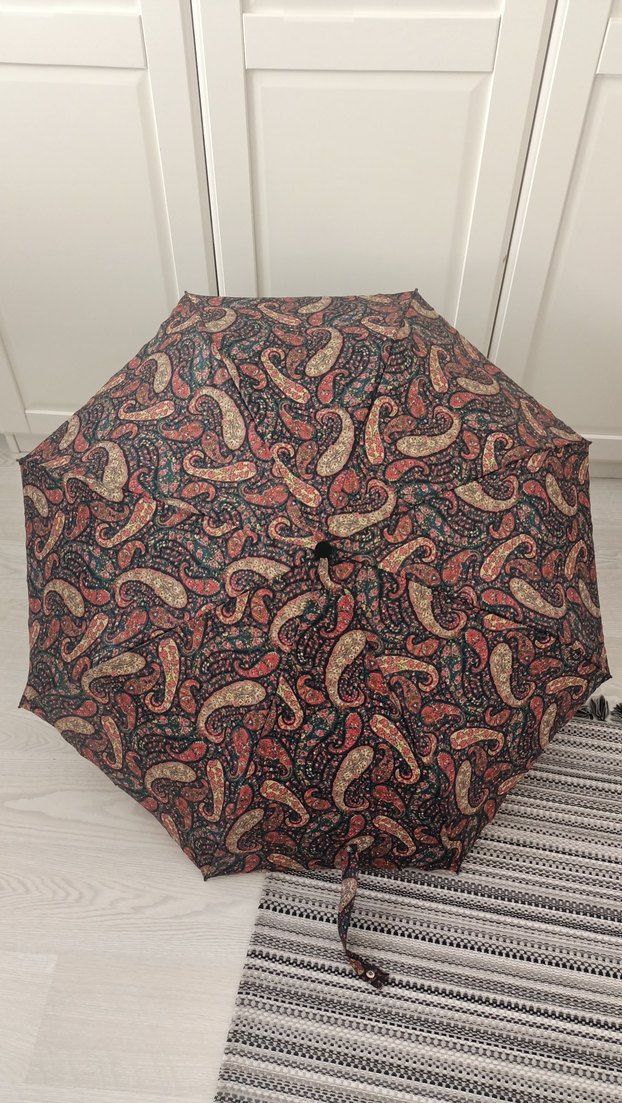 Desenli Çok Renkli Bohem Kadın Şemsiye - Görsel 2