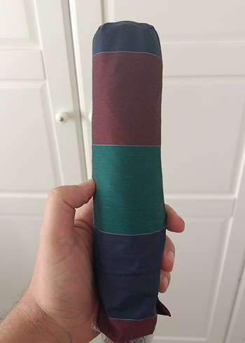 Çok Renkli Pileli Kadın Şemsiye - Görsel 5